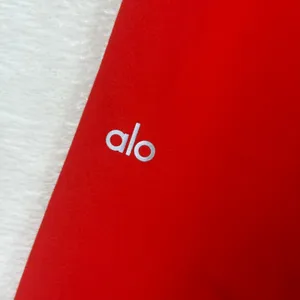 Alo Yoga W51024R Red High Rise Ribbed Waist Capri Leggings Small HO25 thumbnail 6