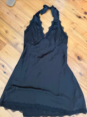 Lioness stars align mini dress in onyx large NWOT thumbnail 4