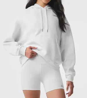 Alo Accolade Hoodie White S thumbnail 1