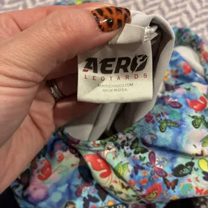 Aeropostale Womens Colorful Butterflies Practice Leotard Size: A-Small thumbnail 6