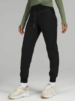 Lululemon Dance Studio Mid Rise Jogger Pants Full Length‎ Black Travel Womens 2 thumbnail 1