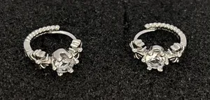13mm CZ Small Hoop Earrings for Men Women Hip Hop Punk Streetwear Unisex Earring thumbnail 1