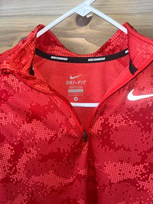 Nike Red Athletic Quarter-Zip thumbnail 2
