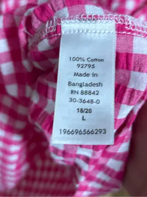 Woman within pink and white plaid top size 18/20 thumbnail 6