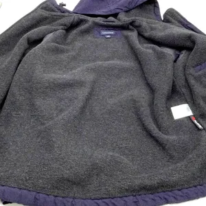 Lands' End Womens M Windbreaker Fleece Lined Jacket Full‎ Zip Hooded Purple thumbnail 7
