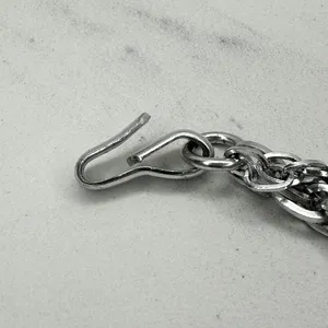 Womens Silver Double Chain Belt Small (S) Medium (M) Draped Y2K Style ✨ thumbnail 2