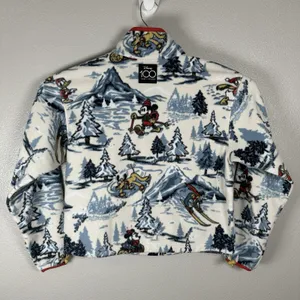 Disney 100 x Columbia Fleece Pullover Half Snap Womens Medium Mickey & Friends thumbnail 5
