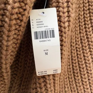 Anthropologie‎ Cardigan Sweater M Honey Brown NWT Wool Blend Shaker Shawl Collar thumbnail 7