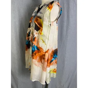 Ame Soeur Berlin Silk Blend‎ Midi Dress Avant Garde Artwear Shift Tunic Sz 6 thumbnail 7