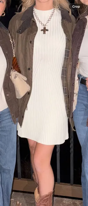 Princess Polly white sweater dress thumbnail 1