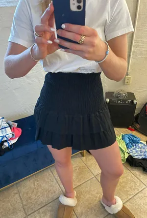 Majorelle Peaches Skirt in Black thumbnail 8