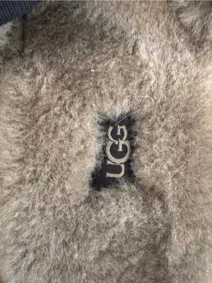 UGG Supper Fluff Slide Sandal in Olive with Black Strap thumbnail 4