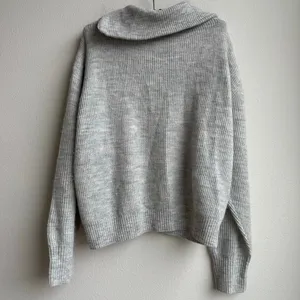 Quince Baby Alpaca Wool Quarter Zip Sweater Light Gray Quiet Luxury Preppy Large thumbnail 9