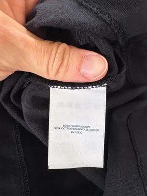 NWOT Lands' End Women's Black V-Neck Button-Front Tee Size Medium thumbnail 4