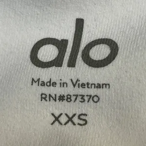 Alo Yoga Sheila White High Rise Mesh Workout Athletic Leggings Pants Size XXS thumbnail 4