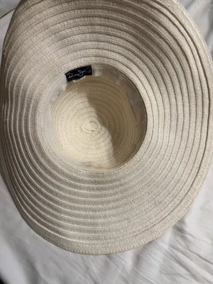 Panama Jack Cream Straw Sun Hat Wide Brim Floppy Summer Beach Resort thumbnail 2