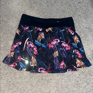 Lululemon Pace Rival‎ Mid-Rise Skirt Long Veiled Floral Black Multi 2 thumbnail 5