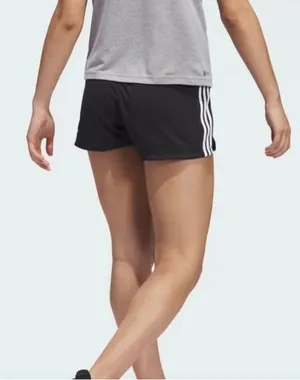 Adidas Shorts Athletic Pacer 3S Knit Shorts 3” Inseam AeroReady Womens XL Black thumbnail 5