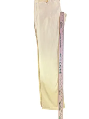 American Eagle Skinny Jeans Womens 14 Low Rise Butter Yellow Stretch Denim thumbnail 12