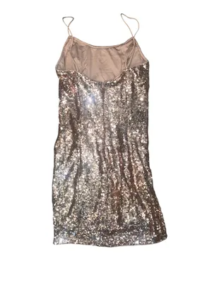 Lulu's Bring It Rose Gold Sequin Mini Slip Bodycon Dress thumbnail 6