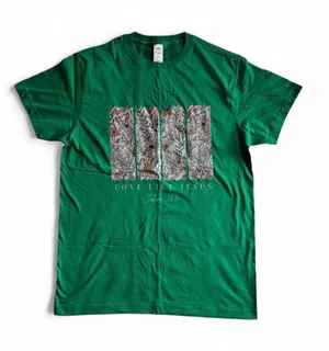 Love Like Jesus Graphic Tee Green Size M Size M thumbnail 1