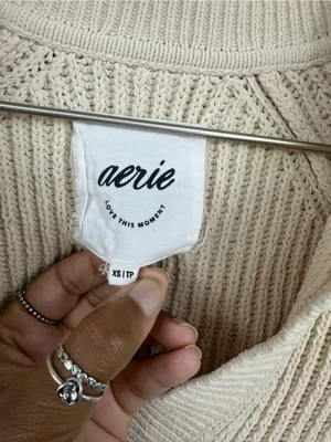 Aerie Sugar Rush Chenille Sweater Size XS Boho Cozy Loungewear thumbnail 8