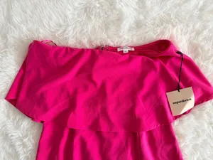 superdown Kiana Ruffle Mini Dress in Pink Size XS thumbnail 2