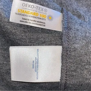 Lands End gray Cotten blend Zip Crew Cardigan loungewear basic minimalist active thumbnail 10