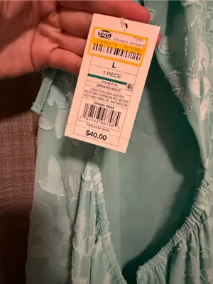 a new day Mint Green Floral Lace Maxi Dress- damaged thumbnail 4