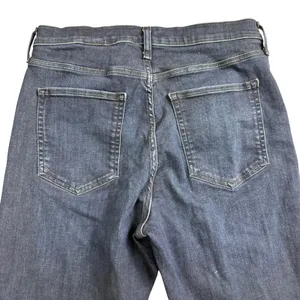 Banana Republic High Rise Flare Jeans Womens 31" Raw‎ Hem Denim Super Stretch thumbnail 9