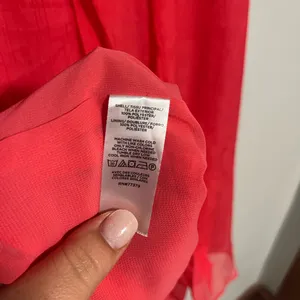 Ann Taylor Pink Sleeveless Ruffle Blouse thumbnail 3