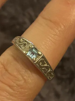 D010 size 6 ring 925 sterling silver thumbnail 1