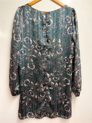 Lulus Ashford Forest Green Floral‎ Shift Dress medium thumbnail 6