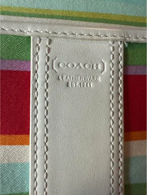 Y2K Vintage Coach Striped Swingpack Crossbody thumbnail 3