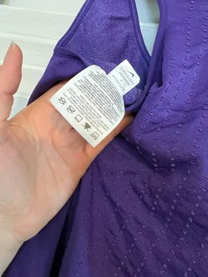 Nike SM Pro purple Razor Back Fitted Tank Top thumbnail 4