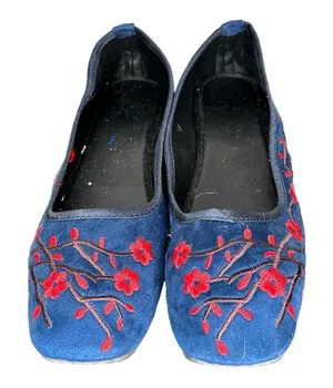 Embroidered Flats‎ Blue Size 11 thumbnail 1