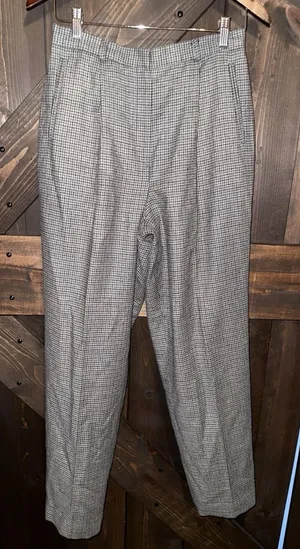 Vintage 90s Lauren Ralph Lauren Women's‎ Sz 8 100% Pure New Wool Plaid Pants thumbnail 1