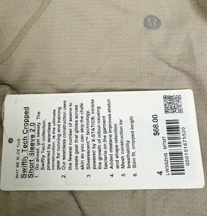 Lululemon Swiftly Tech Cropped Short Sleeve 2.0 thumbnail 6