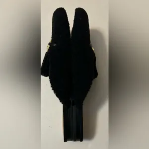 INC Women's black Faux-Shearling Mules size 9 thumbnail 4