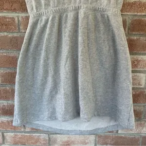Offline Aerie Weekend Cutout Dress Sweatshirt Cotton Women’s Medium Heather Gray thumbnail 11