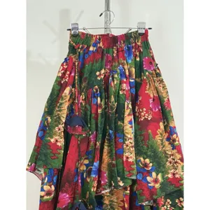 Vintage Women’s Maxi Skirt Floral Boho Layered Festival Whimsigoth Size XS NWT thumbnail 7
