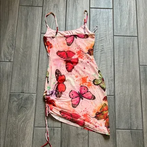 Superdown Blush Butterfly Print Dress thumbnail 5