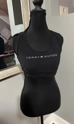 Tommy Hilfiger Logo Y2K Sports Bra Size Small thumbnail 1