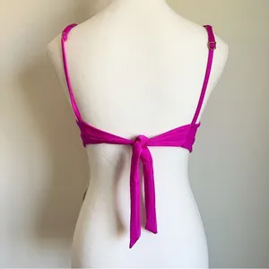 Trina Turk Atlas Buckle Bikini Top NEW in Pink Size 6 thumbnail 6