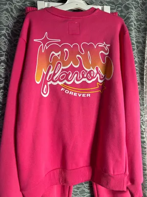 Poppi Soda x Target Pink Tracksuit Merch Crewneck Sweater and Sweatpants thumbnail 3