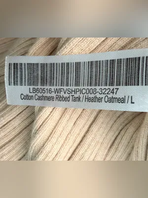 QUINCE Cotton Cashmere Ribbed Tank / Heather Oatmeal / Large thumbnail 9