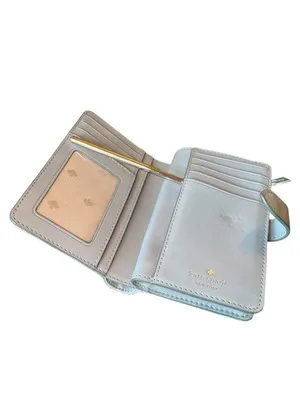 Kate Spade New York Gray Quilted Zip Around Wallet Bifold Organizer thumbnail 8