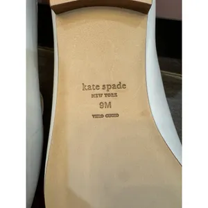 KATE SPADE NEW‎ YORK Laura Square Toe Flat Mules Women's White Leather Size 9 thumbnail 10