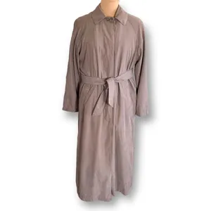 Vintage 90s London Fog Tan Faux Suede Belted Trench‎ Coat Women’s Size 6 Classic thumbnail 2