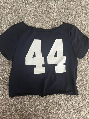 Graphic Cropped Tee Black Size M thumbnail 1